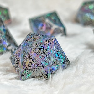 Rune Light Dnd Dice Set for Dungeons and Dragons | D20 TTRPG Polyhedral ...