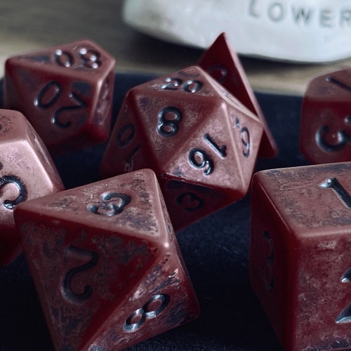 ANCIENT BONE Dnd Dice Set for Dungeons and Dragons Faux Bone Etsy