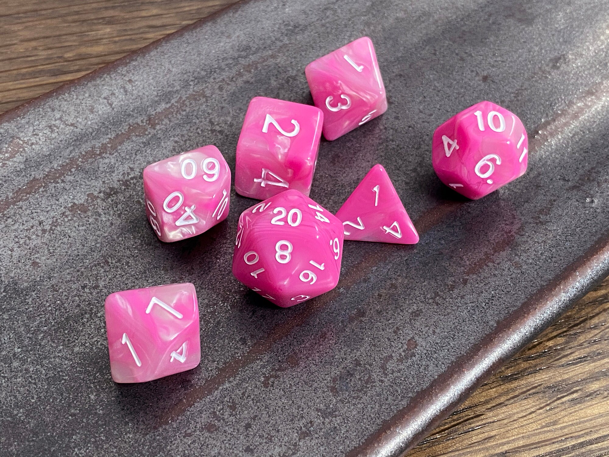 PINK CANDY Dnd Dice Set for Dungeons and Dragons Pink and Etsy