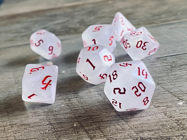 Vampire Dnd Dice Set for Dungeons and Dragons D20 TT RPG Etsy UK