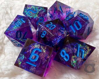 Rune Light Dnd Dice Set for Dungeons and Dragons D20 TTRPG - Etsy