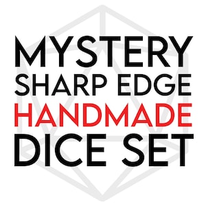 Discounted Handmade Sharp Edge Dice Set | Mystery Dice Set