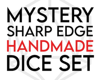 Discounted Handmade Sharp Edge Dice Set | Mystery Dice Set