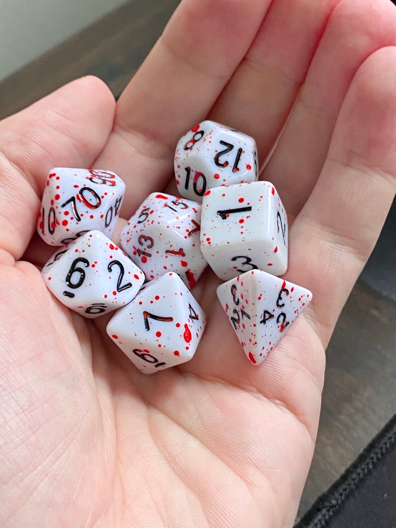 Games Puzzles Rpg Dice Dnd Gifts Table Top Role Playing Game Red Splatter Polyhedral Dice Ttrpg Blood Splatter Dnd Dice Set For Dungeons And Dragons Role Playing Games Games Puzzles Rpg Dice Dnd Gifts Table Top Role Playing Game Red Splatter Polyhedral Dice Ttrpg Blood Splatter Dnd Dice Set For Dungeons And Dragons Role Playing Games