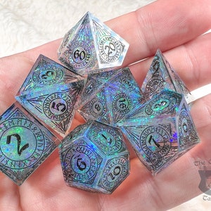 Rune Light Dnd Dice Set for Dungeons and Dragons | D20 TTRPG Polyhedral ...