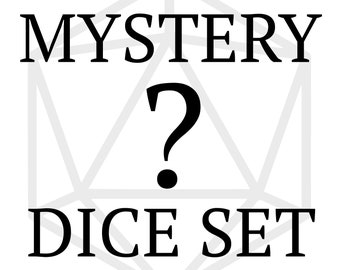 Set di dadi casuali a sorpresa per D&D / Dungeons and Dragons / Acrilico, resina, metallo, fatto a mano