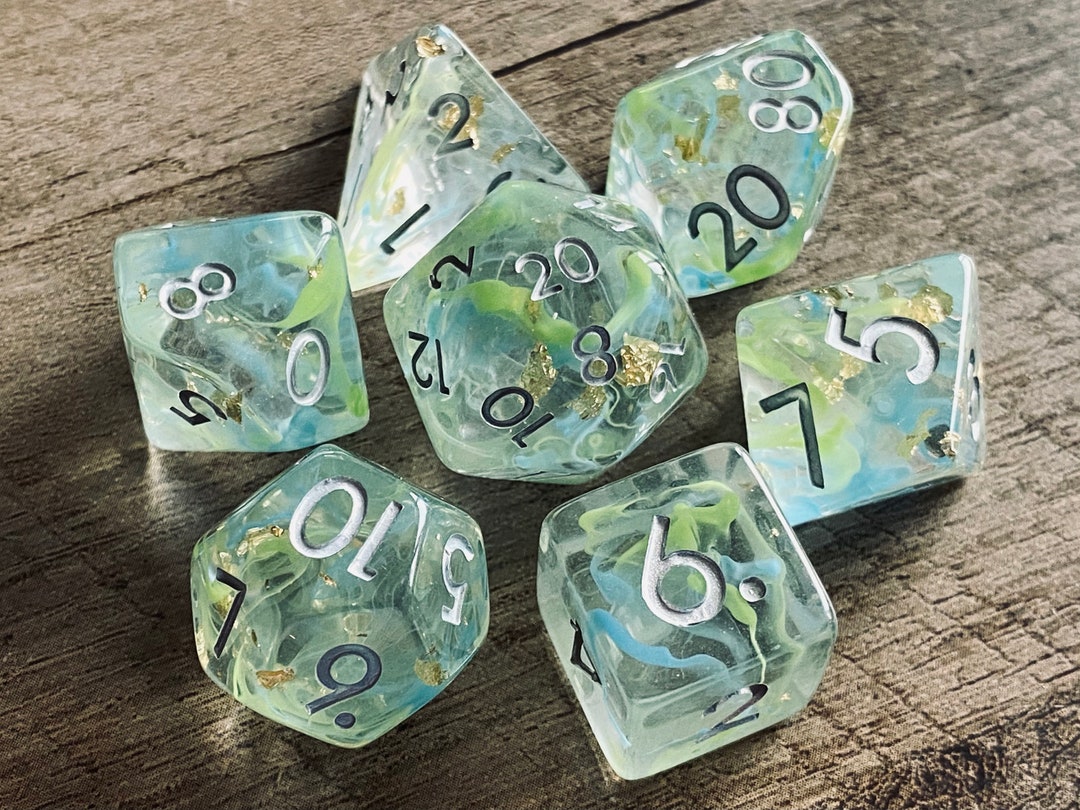 Flotsam Dnd Dice Set for Dungeons and Dragons D20 TTRPG Polyhedral Dice