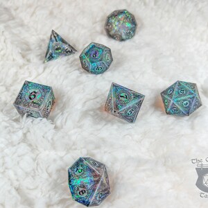 Rune Light Dnd Dice Set for Dungeons and Dragons | D20 TTRPG Polyhedral ...