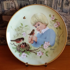 AK Kaiser Alka Kunst Wall Plate Children Motif Collector&#39;s Plate Wall Plate Vintage Porcelain