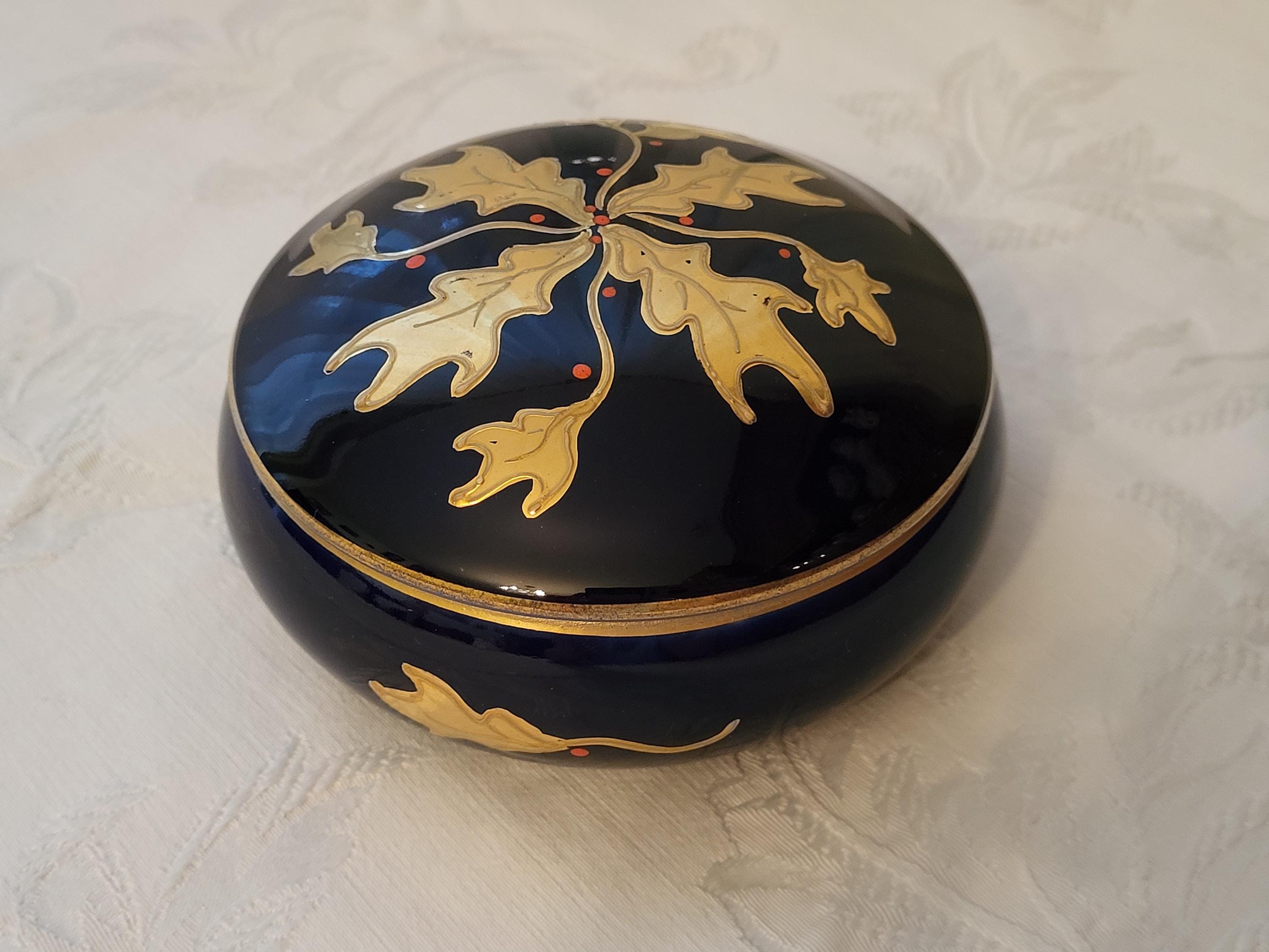 ワイマール　WEIMAR 金彩コバルトブルー フラワー　プレート4枚セット Weimar Porcelain Germany | eBay