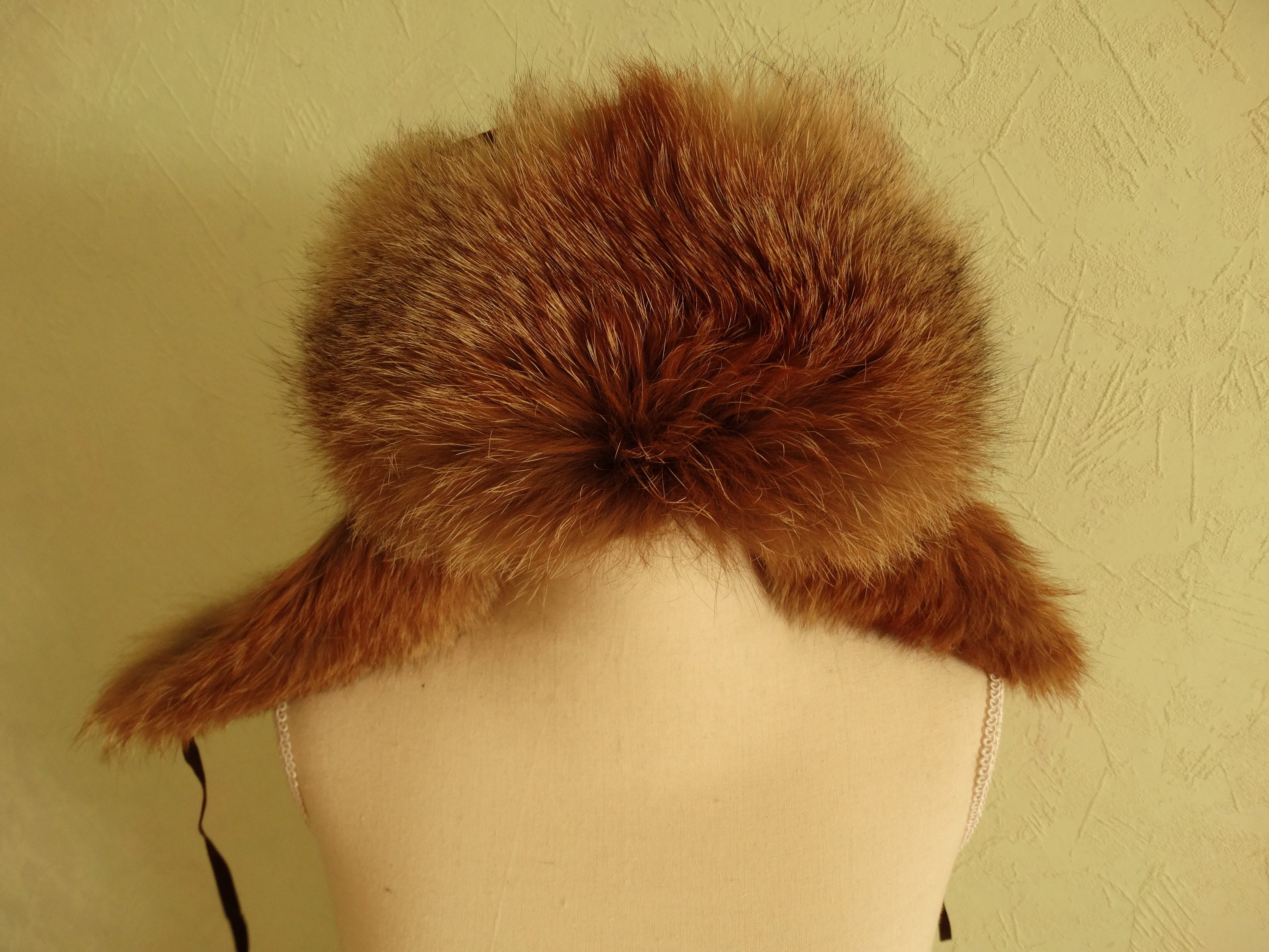 LOUIS VUITTON LIMITED ALPES Fur Cap Hat Hut Fell Pelz-Mütze Heritage Patch  New L