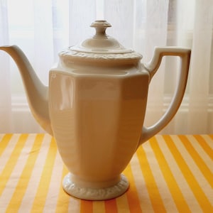 Rosenthal Maria White Coffee Tea Pot Vintage Porcelain Coffee Pot