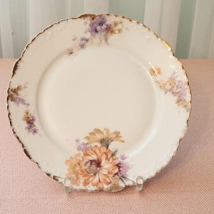Rosenthal Monbijou Plate Dessert Plate Pastel Flowers Vintage