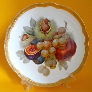 Rosenthal Plate Wall Plate Collector Plate Decorative Plate Fruit Motif Plate Hand Painted