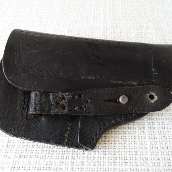 Pistolentasche Holster für Revolver  Schulterholster Echtleder Vintage