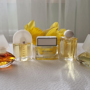 5 piezas de miniaturas de perfumes de colección vintage