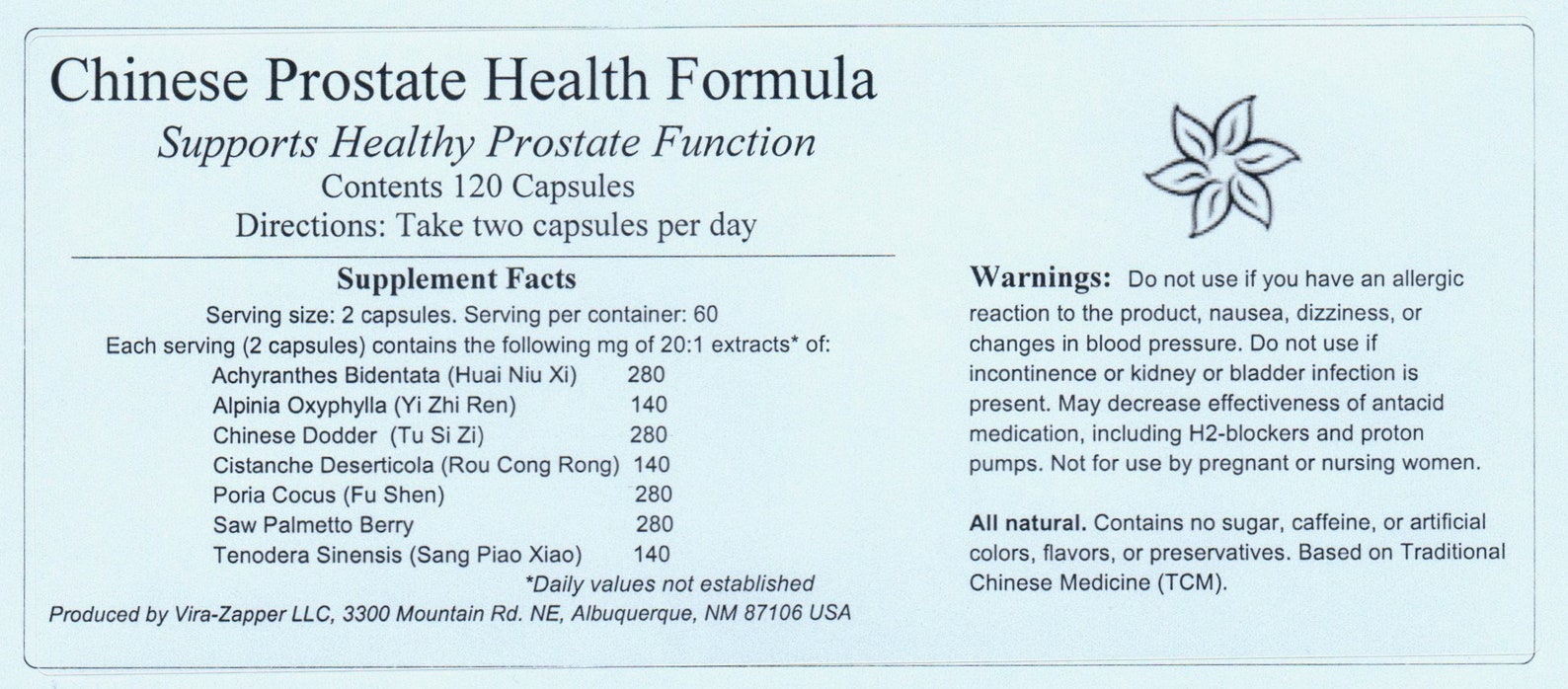 Chinese Prostate Health Supplement large Bottle 120 Etsy