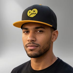Gorra snapback personalizada con bordado de corazón, gorra estilo streetwear para gamers de Valorant
