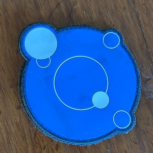 May include: A set of three ceramic nesting bowls in shades of blue, green, and white. The bowls feature a speckled glaze and a simple, modern design. The largest bowl measures approximately 6 inches in diameter.