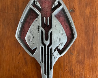 Star Wars Inspired Mandalorian Mythosaur Tiki Style Custom Wall Decor