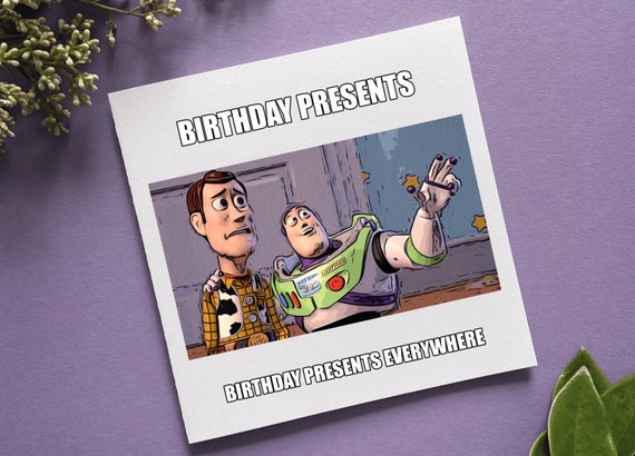 Birthday Card Meme Card Toy Story Etsy Birthday Card Meme Card Toy Story Etsy