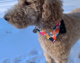 Reversible Polka Dot Dog Bandana