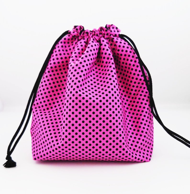 Wash Bag Drawstring Washbag with Waterproof Lining Pink Etsy