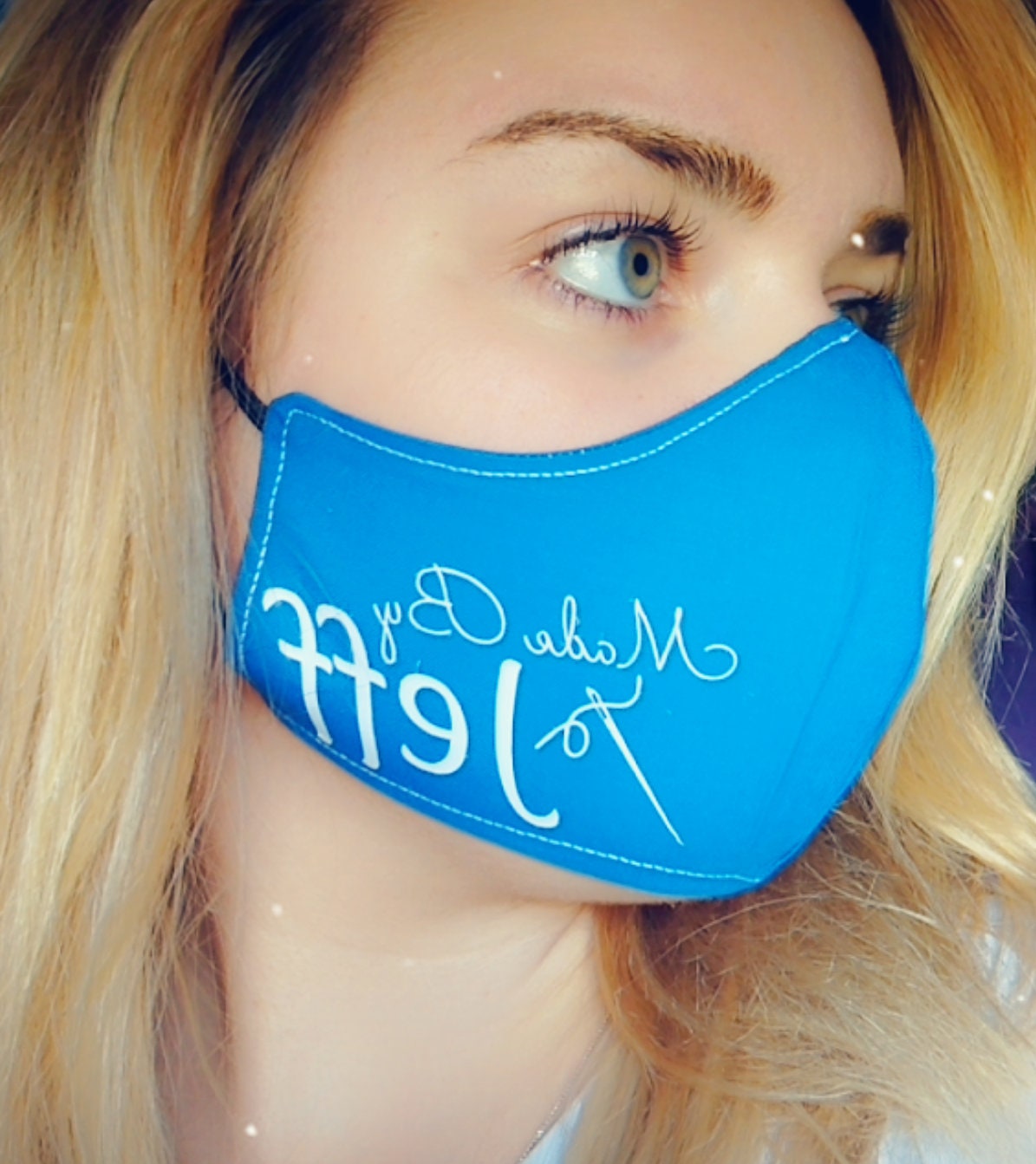 Personalised Fabric Face Mask Business Logo Face Mask Name Etsy