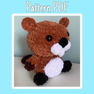 Crochet amigurumi beaver pattern