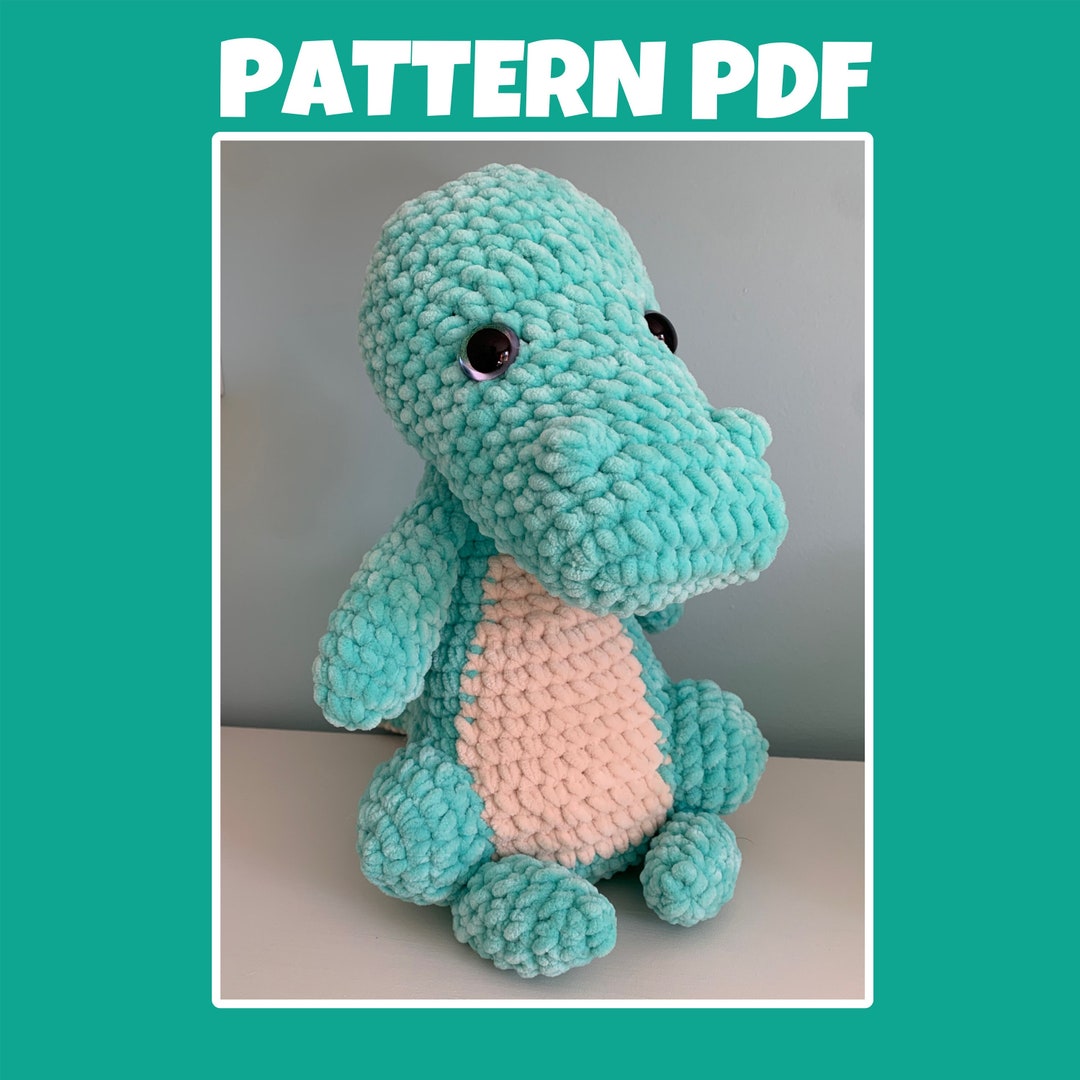 Crochet Alligator Pattern PDF - Etsy