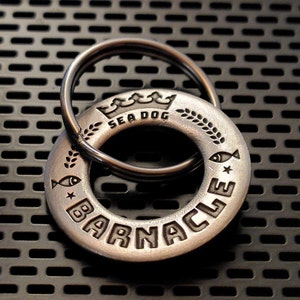 24mm/28mm Solid Brass or Stainless Steel, Professionally Engraved & Polished, Dog / Pet ID Tag image 9