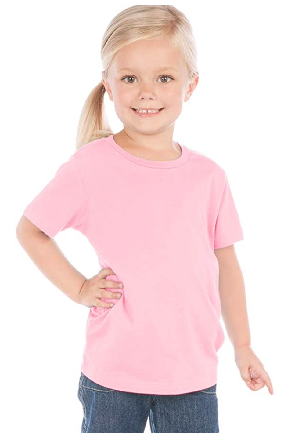 Blank Lightweight Jersey Toddler Crew Neck Tees for Etsy
