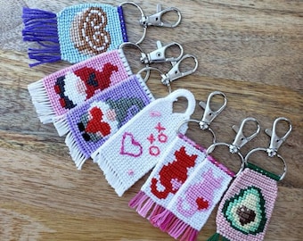 valentine's day handmade knotted keychains