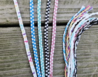 thin checkered handmade knotted friendship bracelets