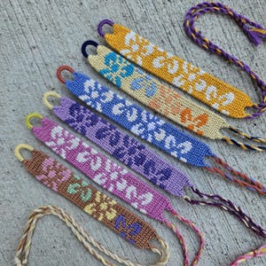 colorful hibiscus flower handmade friendship bracelets