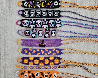 halloween handmade friendship bracelet collection