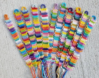 colorful summer friendship bracelets