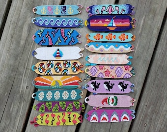 Summer collection 2 handmade knotted friendship bracelets