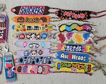 sweet snacks handmade keychains and bracelets