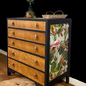 Rustic Vintage Chest of Drawers fully restored with original handles * example of my work I can commission a similar piece please contact me