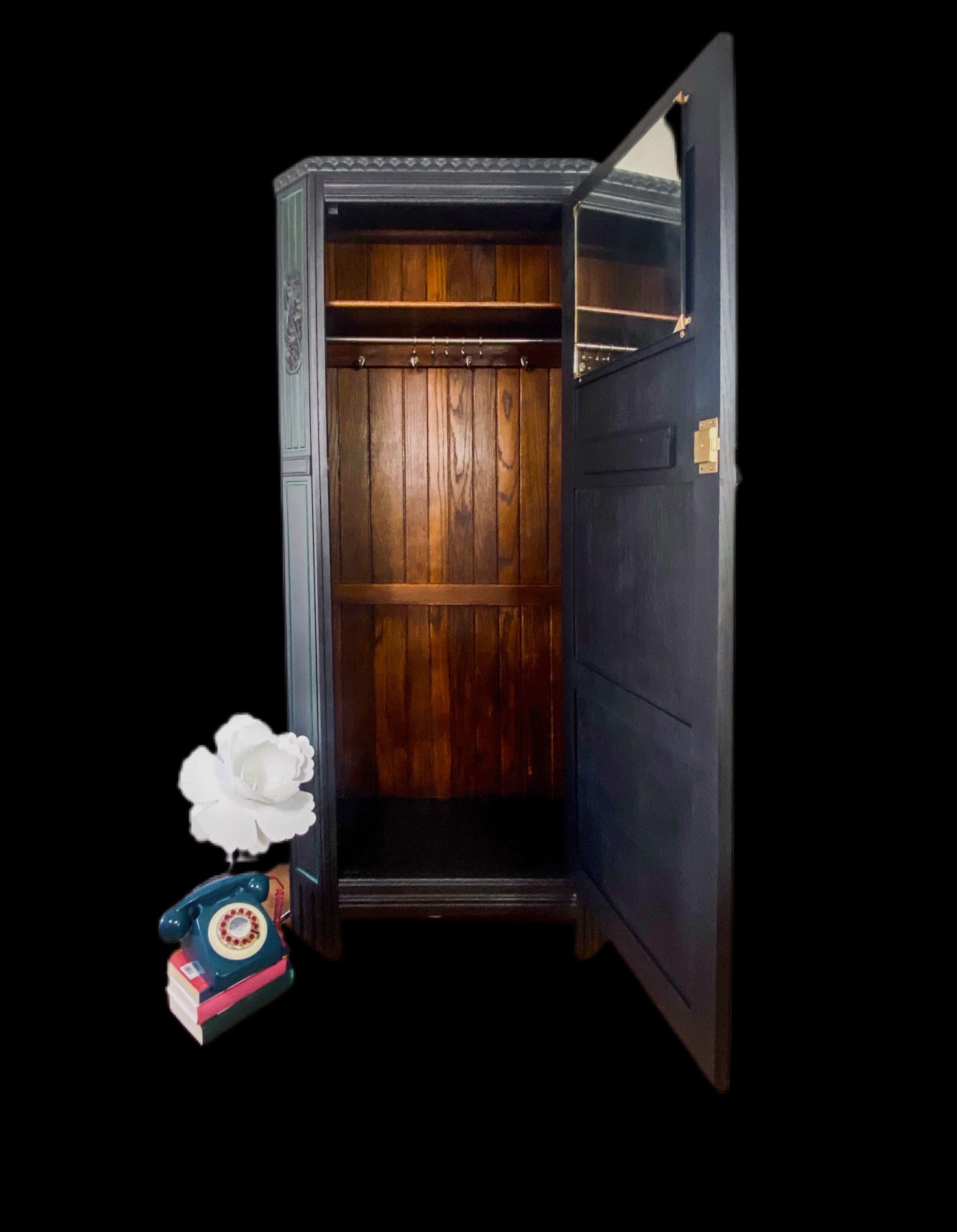 Bold and Beautiful Art Deco Hall Robe , Small Wardrobe , Statement ...