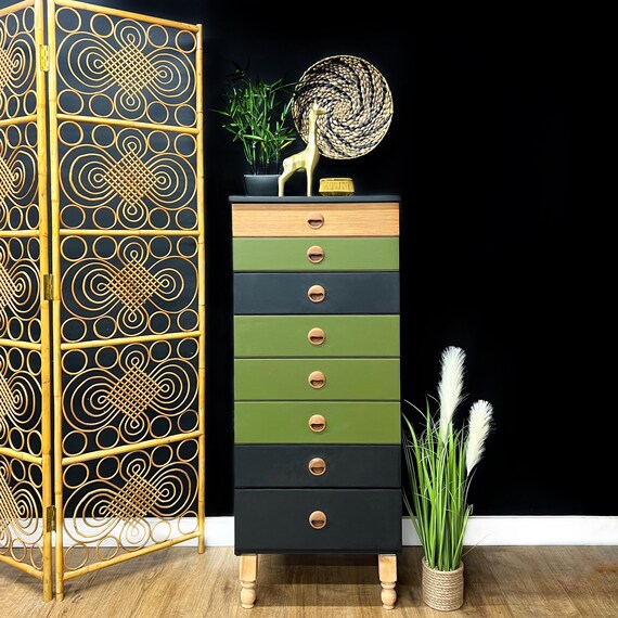 Teak tallboy chest of drawers outlet