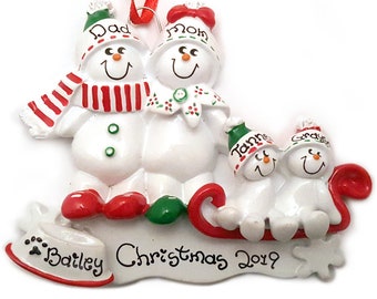 Running or Walking Marathon Hand-Painted Personalized Christmas Ornament