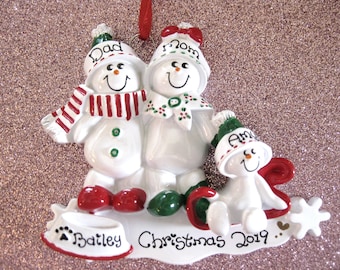 Running or Walking Marathon Hand-Painted Personalized Christmas Ornament