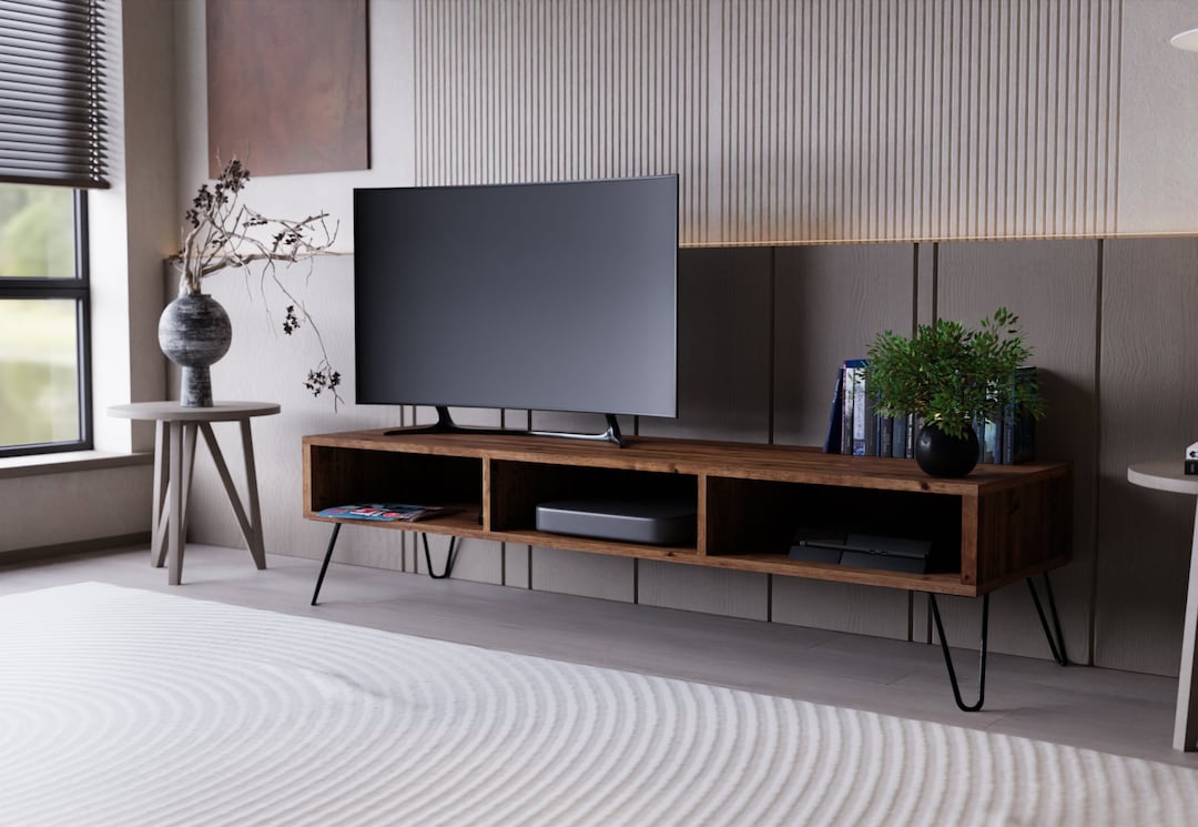 Scandinavian TV TV Stand TV Unit Console Table Hairpin Legs