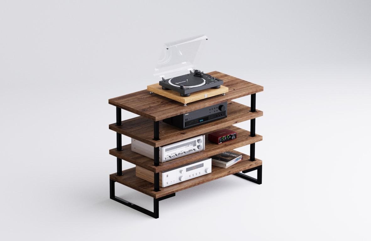 Kolstad HiFi Rack - Amp Rack - Hifi Racks - Amplifier Rack - Turntable Stand - Record Player Cabinet - Vinyl Records