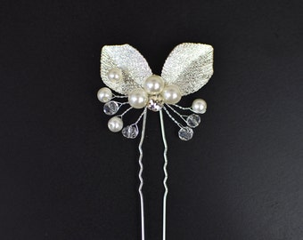 Elegant Bridal Silver Hair Pin Hair Piece Wedding Hair Accessories For Bridals