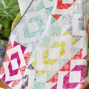 Geode Colorful Geometric PDF Quilt Sewing Pattern
