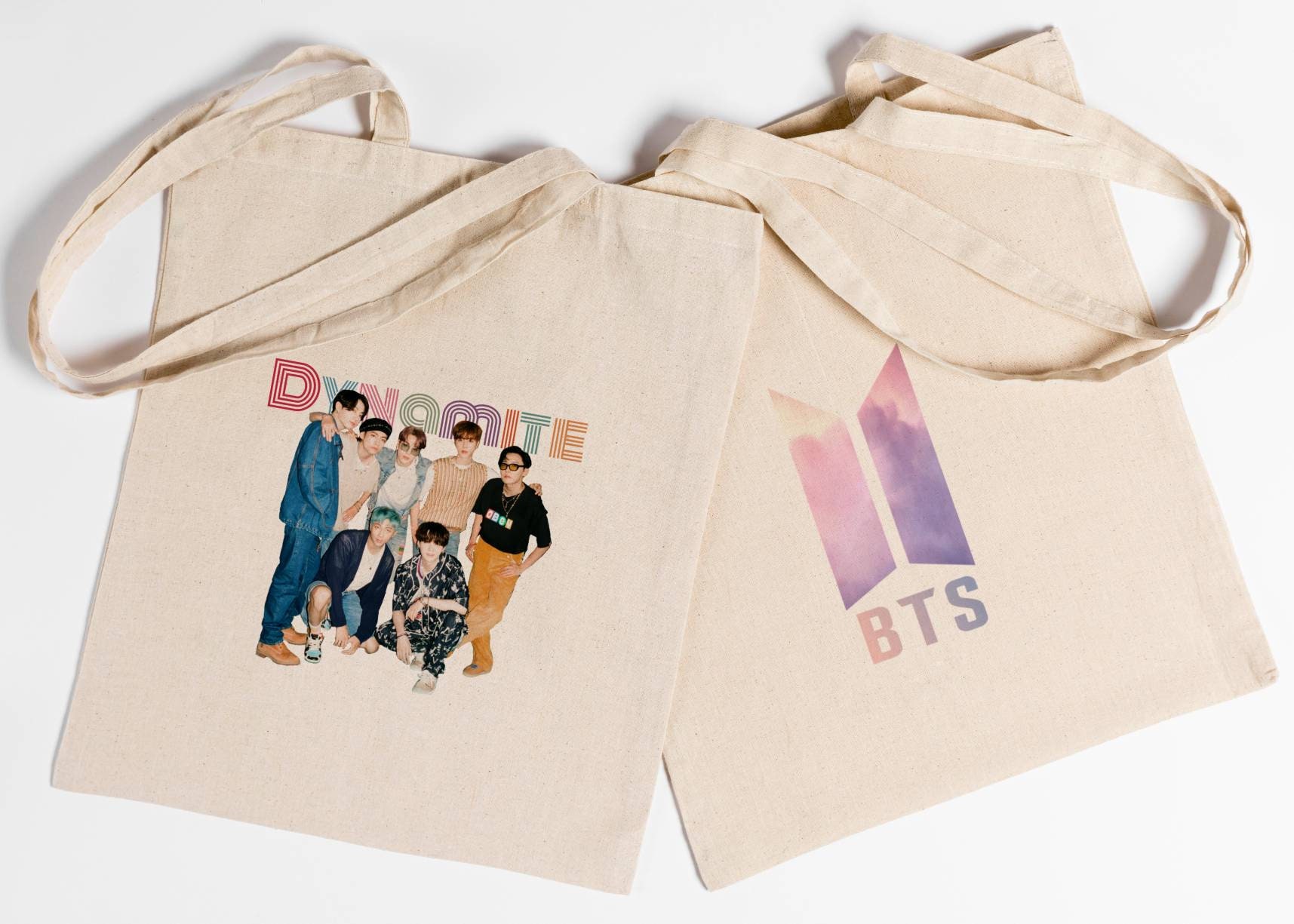 BTS Tote Bags BT21 Kpop Tote Bags Boybands Tote Bags Etsy