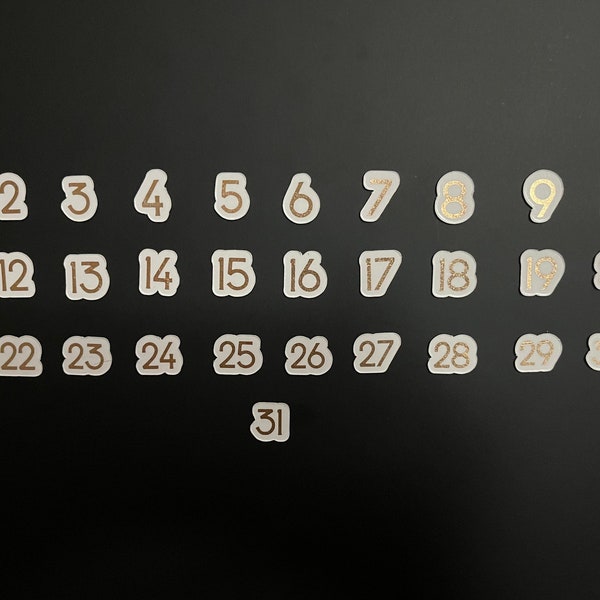 Calendar With Gold Etsy